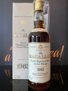 Macallan 1963 18 Year Old Sherry Oak Cask Single Malt Scotch Whisky 麥卡倫 18年  1963 舊版威士忌