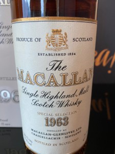 Macallan 1963 18 Year Old Sherry Oak Cask Single Malt Scotch Whisky 麥卡倫 18年  1963 舊版威士忌
