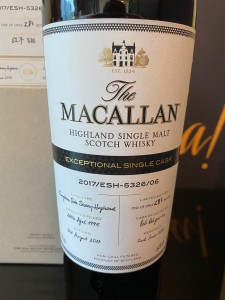 Macallan 22 Years Old 1995 / 2017 Exceptional Single Cask #5326 / 06 , European Oak Sherry Hogshead Whisky Cask Strength -52.7%abv Limited Edition of 281 Bottles 麥卡倫 單桶威士忌 原酒