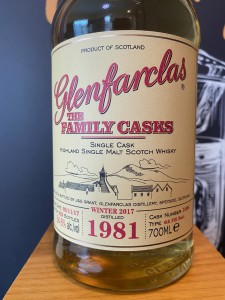 Glenfarclas 1981 36 Years Old 2017 Bottling Family Cask 1606 54.6%abv Limited Edition of 523 bottles