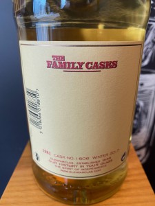 Glenfarclas 1981 36 Years Old 2017 Bottling Family Cask 1606 54.6%abv Limited Edition of 523 bottles