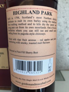 Highland Park 38 Year Old 1970/2008 First Fill Sherry Butt Single Malt Scotch Whisky -Gordon &MacPhail