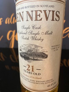 Ben Nevis 1996 21 Years Old Private Single Cask #1407 -48.8%abv Highland Single Malt Scotch Whisky Limited Edition
