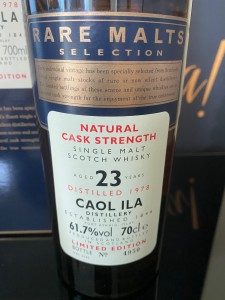 Caol Ila 23 Years Old 1978 Vintage 2002 Bottling Rare Malts Cask Strength 61.7%abv Single Malt Whisky Limited Edition